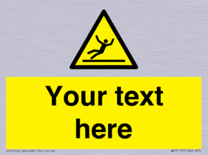 Custom Figure Slipping Sign